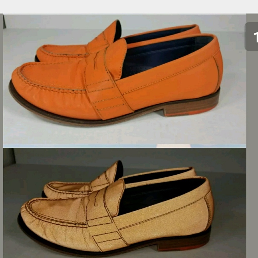 COLE HAAN Air Monroe orange Reflective  Loafer